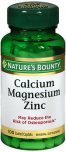 Nature's Bounty Calcium Magnesium Zinc Coated Caplets