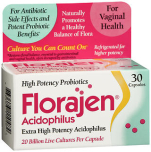 Florajen Acidophilus Probiotic Supplement Capsules 30 CP