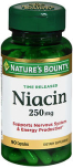 Nature's Bounty Niacin 250 mg Capsules Time Released