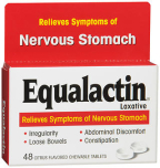 Equalactin Laxative Chewable Tablets Citrus Flavored 48 TB