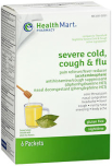 Health Mart Severe Cold Cough & Flu Packets Nighttime Honey Lemon With White Tea