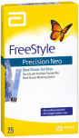 FreeStyle Precision Neo Blood Glucose Test Strips 25 EA