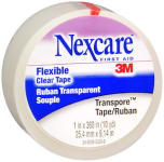 Nexcare First Aid Transpore Flexible Clear Tape 1 in. x 10 yd.