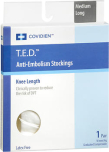 T.E.D. Anti-Embolism Stockings 18 mm/Hg Knee Length White Medium Long