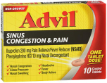 Advil Sinus Congestion & Pain Coated Tablets