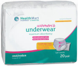 Health Mart Women's Underwear Maximum Absorbency Small/Medium Light Lavender