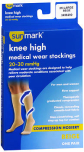 Sunmark Knee High Medical Wear Stockings 15-20 mmHg Beige 2X-Large 3456290