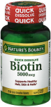 Nature's Bounty Biotin 5000 mcg Quick Dissolve Tablets