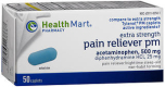 Health Mart Pain Reliever PM Caplets Extra Strength