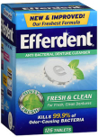 Efferdent Fresh & Clean Anti-Bacterial Denture Cleanser Tablets