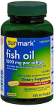 Sunmark Fish Oil 1000 mg Dietary Supplement Softgels