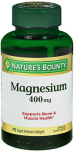 Nature's Bounty Magnesium 400 mg Mineral Supplement Rapid Release Softgels