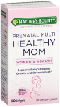 Nature's Bounty Optimal Solutions Healthy Mom Prenatal Multi Dietary Supplement Softgels