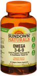 Sundown Naturals Omega 3-6-9 Dietary Supplement Softgels