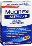 Mucinex Fast-Max Cold, Flu & Sore Throat Liquid Gels