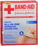 BAND-AID All-in-One Adhesive Gauze Pads Medium