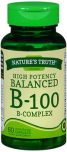 Nature's Truth High Potency Balanced B-100 B- Complex Quick Release Capsules