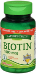 Nature's Truth Biotin 1000 mcg Tablets Natural Berry Flavor