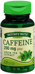 Nature's Truth Caffeine 200 mg Plus Green Tea Extract Tablets