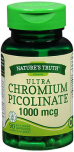 Nature's Truth Ultra Chromium Picolinate 1000 mcg Quick Release Capsules