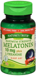 Nature's Truth Melatonin 10 mg plus L-Theanine Tablets Maximum Strength