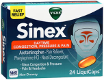 Vicks Sinex Daytime Congestion, Pressure & Pain LiquiCaps