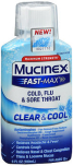 Mucinex Fast-Max Cold, Flu & Sore Throat Clear & Cool Liquid