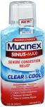 Mucinex Sinus-Max Severe Congestion Relief Clear & Cool Liquid