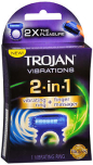 TROJAN Vibrations 2-in-1 Vibrating Ring + Finger Massager