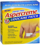 ASPERCREME Lidocaine Patches Odor Free