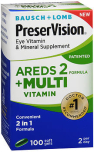 Bausch + Lomb PreserVision Eye Vitamin & Mineral Supplement Softgels