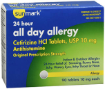 Sunmark All Day Allergy Tablets 90 TB