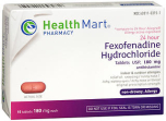 Health Mart 24 Hour Fexofenadine Hydrochloride 180 mg Tablets 15 TB