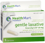 Health Mart Pharmacy Gentle Laxative Suppositories