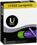 U by Kotex Security Tampons Super Absorbency Unscented