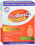 DiaResQ Rapid Recovery Diarrhea Relief Food Drink Mix Packets Vanilla Flavor