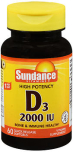 Sundance D3 2000 IU Quick Release Softgels