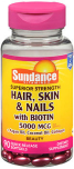 Sundance Hair, Skin & Nails with Biotin 5000 mcg per Serving Softgels