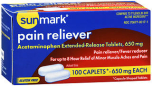 Sunmark Pain Reliever 650mg Caplets