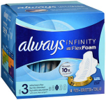 Always Infinity Pads With FlexFoam Size 3 Extra Heavy Flor