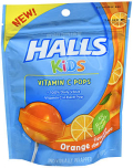 Halls Kids Vitamin C Pops Orange