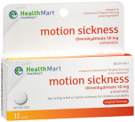 Health Mart Motion Sickness Tablets Original Formula