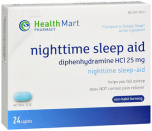 Health Mart Pharmacy 25 mg Nighttime Sleep Aid Caplets