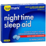Sunmark Nighttime Sleep Aid 25 mg Caplets