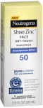 Neutrogena Sheer Zinc Face Dry-Touch Sunscreen SPF 50