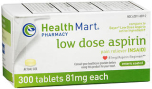 Health Mart Low Dose Aspirin 81 mg Tablets 300 TB