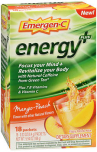 Emergen-C Energy+ Fizzy Drink Mix Packets Mango-Peach