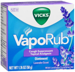 Vicks VapoRub Cough Suppressant Topical Analgesic Ointment Lavender Scent