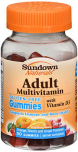 Sundown Naturals Adult Multivitamin with Vitamin D3 Gummies Orange, Cherry and Grape Flavored