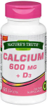 Nature's Truth Calcium 600 mg + D3 Coated Caplets